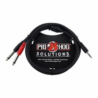 PIG HOG PB-S3410 3.5 立體聲對雙 6.3 單聲道 Y 型立體聲音源線 10ft